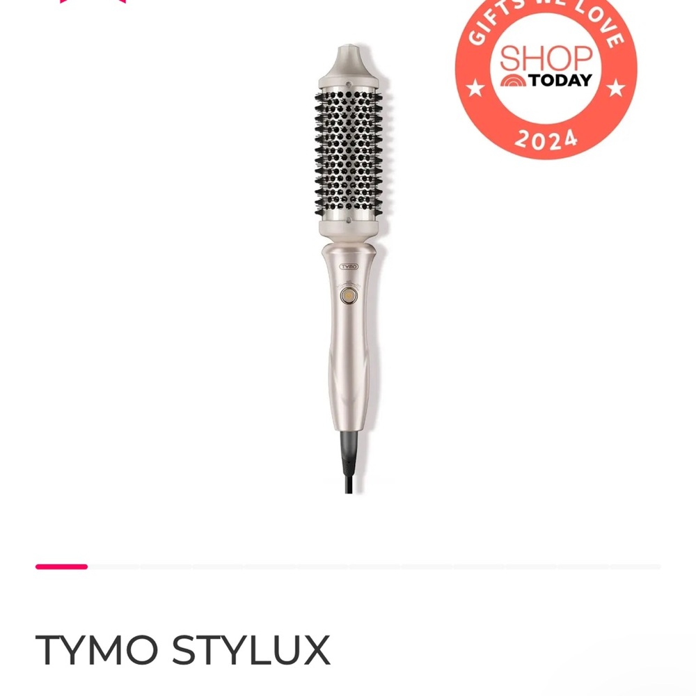 TYMO Stylux Heated Round Brush in Pearl